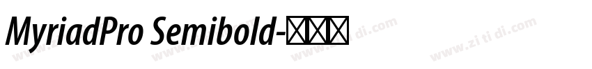MyriadPro Semibold字体转换